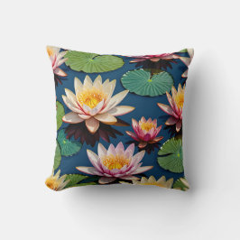 Almofada Bela água Lily Flor