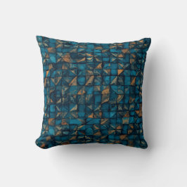 Almofada Bela Aparência de Patchwork em Teal Escuro