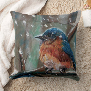 Almofada Bela Arte Oriental do Bluebird