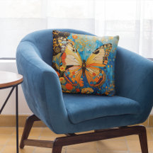 Bela Borboleta Decorânea Floral