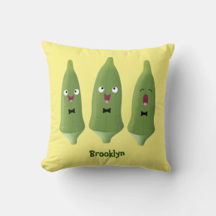 Almofada Bela caricatura de okra