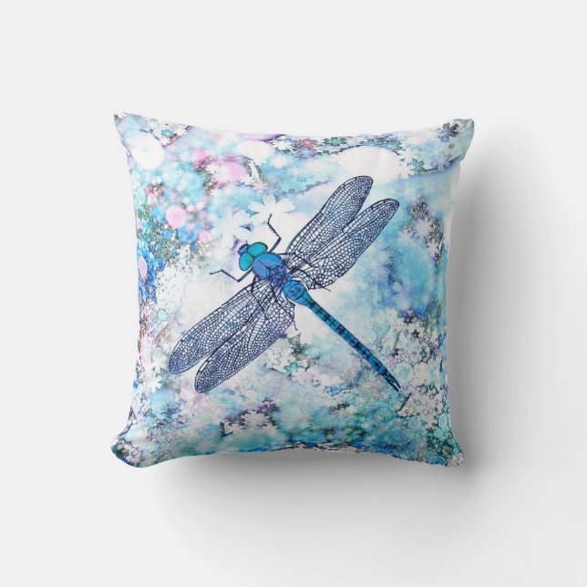 Almofada Bela Dragonfly Azul (Frente)