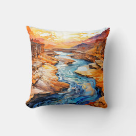 Almofada Bela Paisagem do Deserto Canyon
