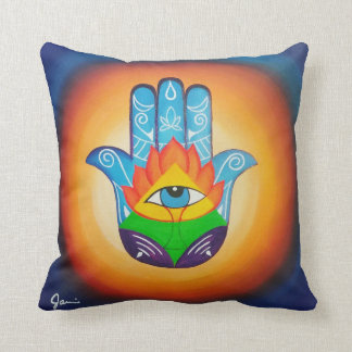 Almofada Belas artes da mão de Hamsa
