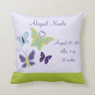 Almofada Belas Borboletas Personalizadas, Travesseiro Keeps