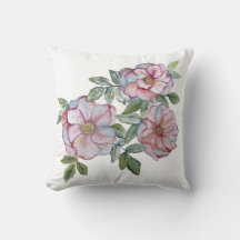 Belas rosas realistas em aquarela.