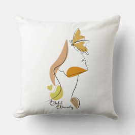 Almofada Beleza Negocial Mulheres Empoderando Aspas de Arte