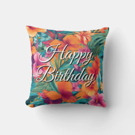 Almofada Beleza Tropical Floral Personalizada Interior 