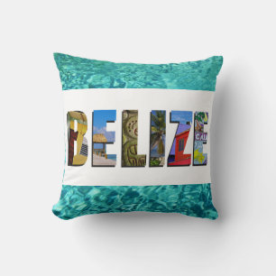 Almofada Belize Tropical Beach Blue Ocean FoViagem