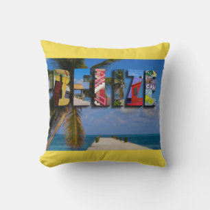 Almofada Belize Tropical Beach Blue Ocean FoViagem