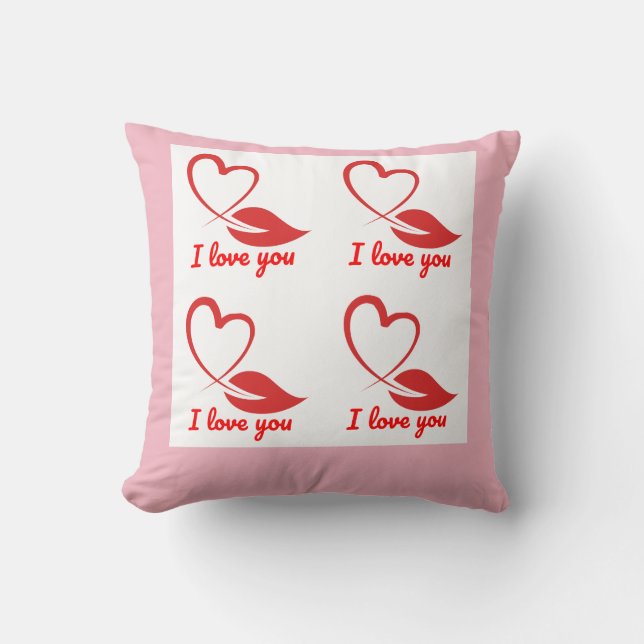 Almofada belo amor do design travesseiro (Frente)