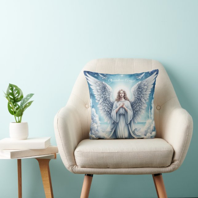 Almofada Belo Anjo Guardião Branco (Cadeira)