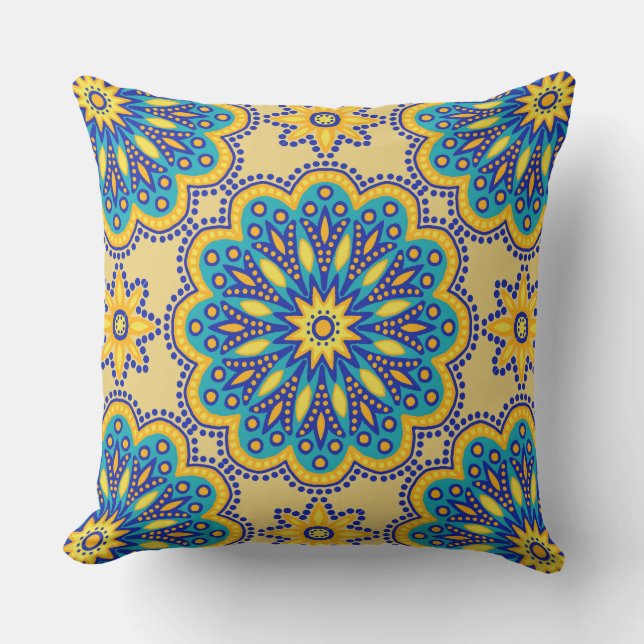 Almofada Belo Azulejo Boho Talavera (Frente)