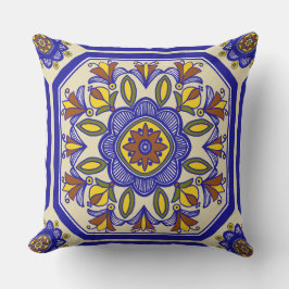 Almofada Belo Azulejo italiano do lado de fora Travesseiro