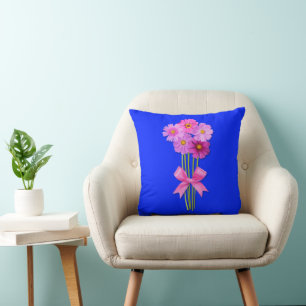 Almofada Belo Buquê de Flores para Amantes Flores
