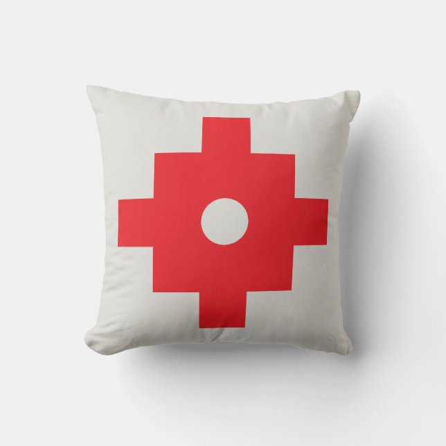 Almofada Belo Design Inka Machu Picchu Vermelho (Frente)