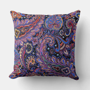 Almofada Belo Design Paisley de Lavanda Roxa Legal
