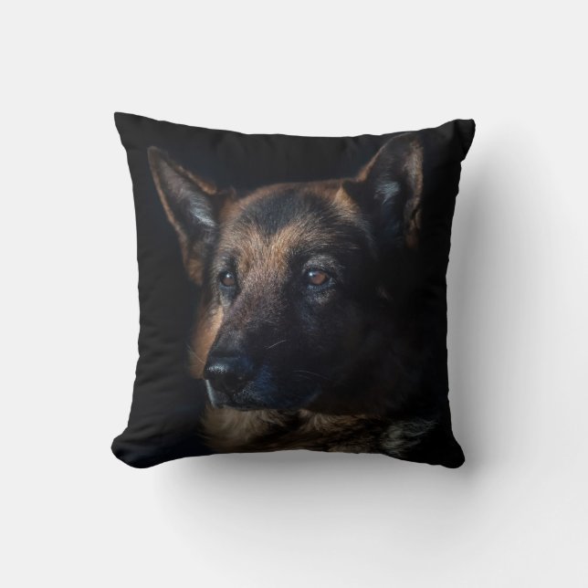 Almofada Belo German shepherd Negro e Tom (Frente)