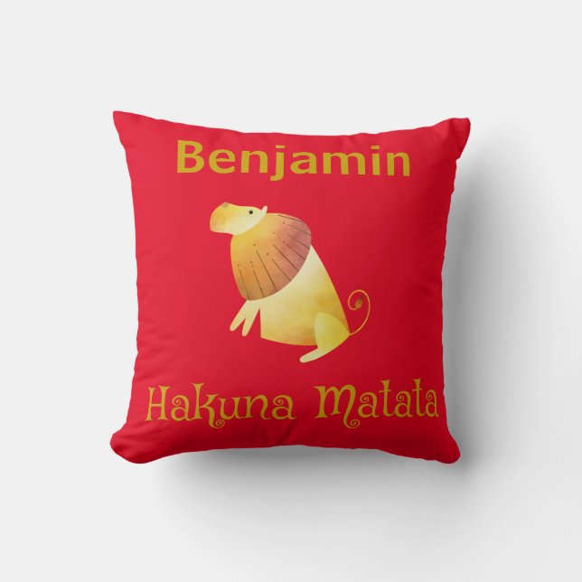 Almofada Belo Leão Hakuna Matata (Frente)