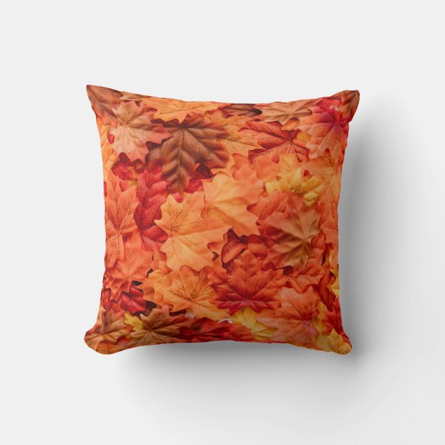 Almofada Belo outono deixa Ação de Graças (Frente)