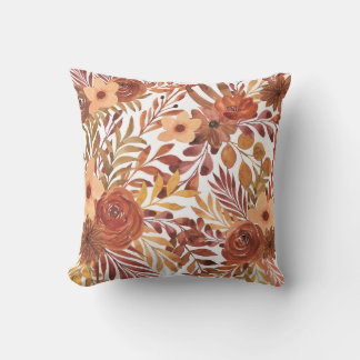 Almofada Belo Padrão Floral Com Um Bom Outono