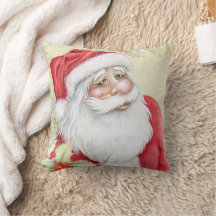 Belo Papai Noel em Aquarela