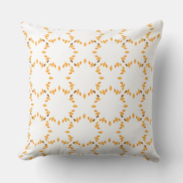 Almofada belo travesseiro de padrão floral castanho