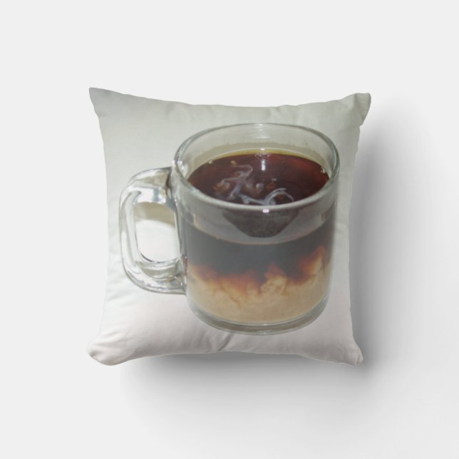 Almofada Belo Travesseiro decorativo de café com creme (Frente)