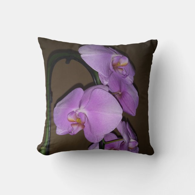 Almofada Belo Travesseiro decorativo de Orquídea (Frente)