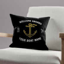 Bem-vindo a bordo do barco personalizado Nome Pret
