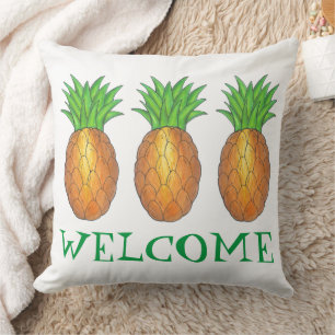 Almofada BEM-VINDO A Nova Habitação Pineapple Hawaii