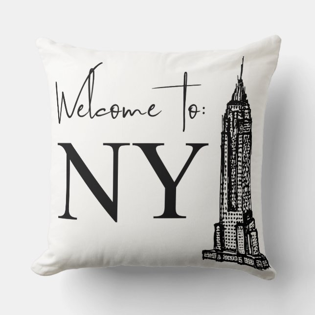 ALMOFADA BEM-VINDO A NY (Frente)