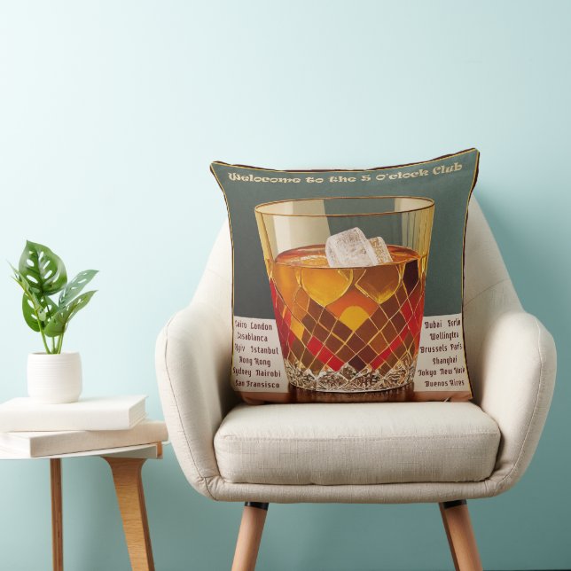 Almofada Bem-vindo ao Clube de Design Mid Century das 5 da  (Cadeira)