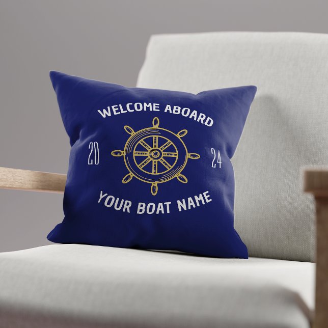 Almofada Bem-vindos a bordo presentes para proprietários de (Criador carregado)
