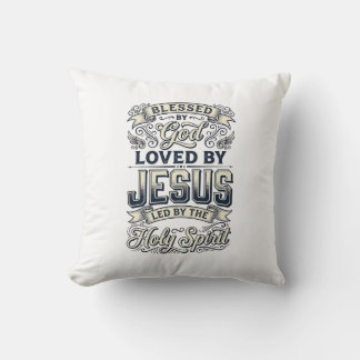 Almofada Bênção de Deus Jesus Espírito Santo Camisa Vintage