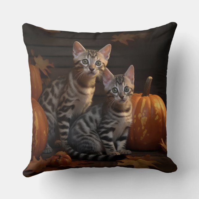 Almofada Bengala Kitten Autumn Delight Pumpkin (Verso)