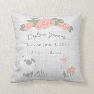 Almofada Berçário da menina do menino do cordeiro do