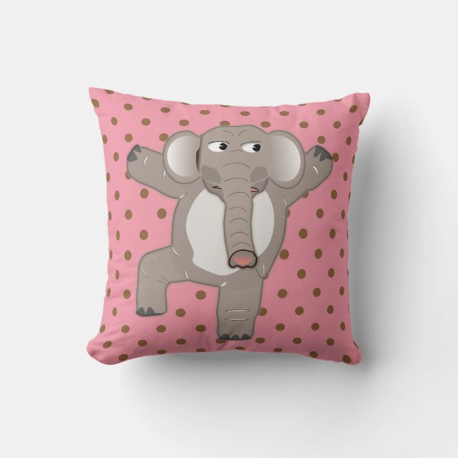 ALMOFADA BERÇÁRIO DE ELEFANTE FOFO QUARTO DA CRIANÇA ALMOFA (Frente)