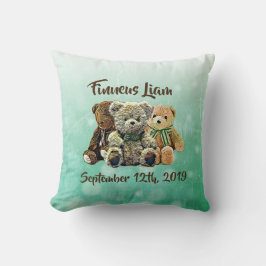 Almofada Berçário Personalizado de Urso de Pelúcia Menino