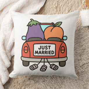 Almofada Beringa e Pêssego Recém-Casados