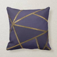 Beringela Roxo Dourado Bronze Geométrico Glam Chic