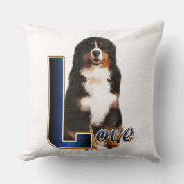 Almofada Bernese Mountain Dog Love
