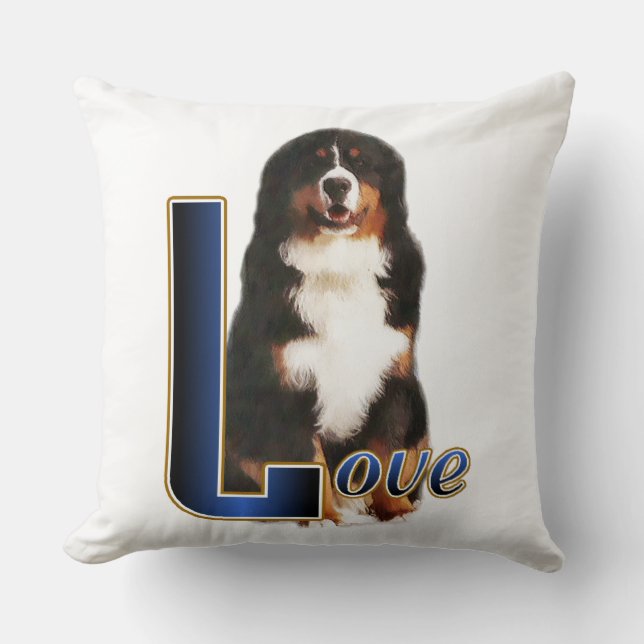 Almofada Bernese Mountain Dog Love (Frente)