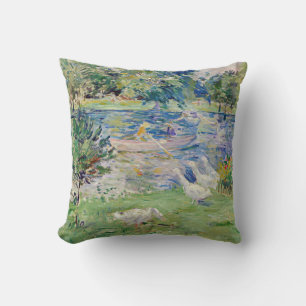 Almofada Berthe Morisot - Rapariga num Barco com Gansos