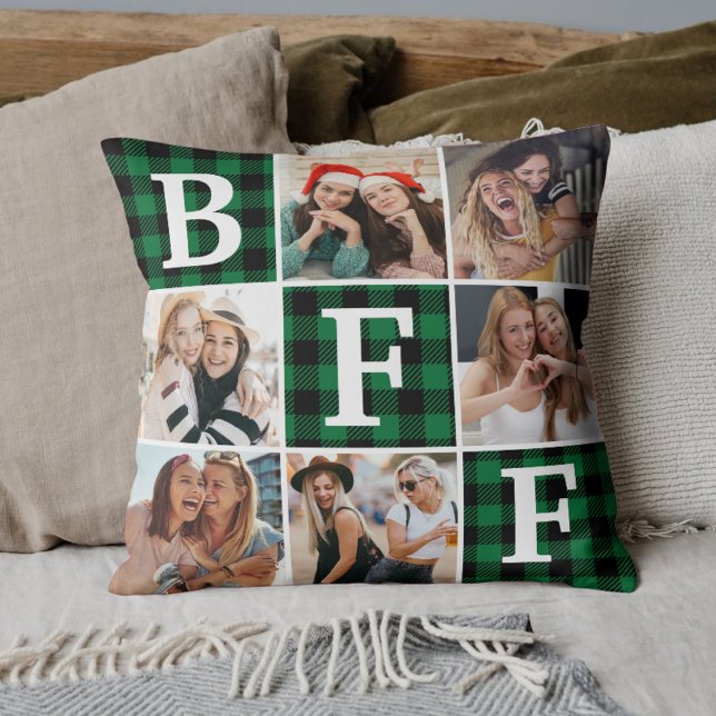 Almofada Best Friend BFF Photo Collage Friendship Gift  (Criador carregado)