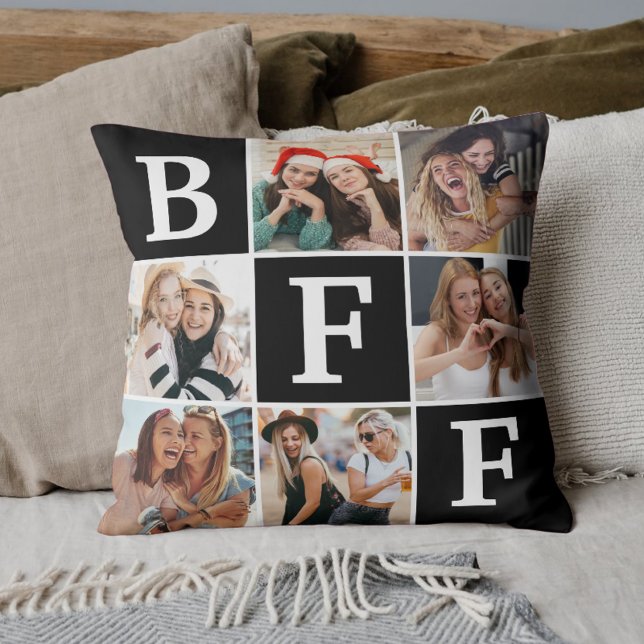 Almofada Best Friend BFF Photo Collage Friendship Gift  (Criador carregado)