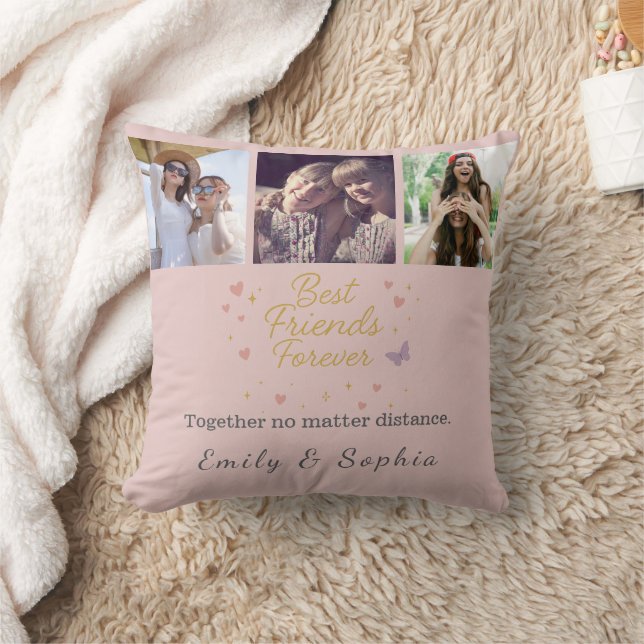Almofada Best Friends Forever – Custom Throw Pillow (Cobertor)