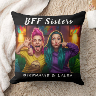 Almofada Best Friends Sisters Funny BFF 