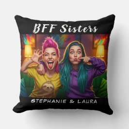 Almofada Best Friends Sisters Funny BFF