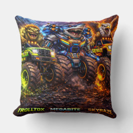 Almofada Besta, pilotos de monster trucks o trio definitivo